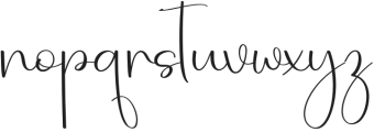 Rainbow Signature Regular otf (400) Font LOWERCASE