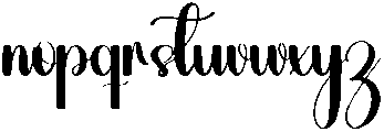 Rainday Regular otf (400) Font LOWERCASE