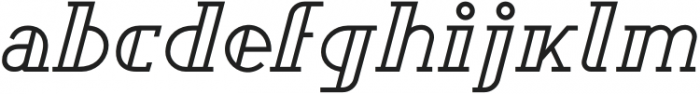 Rainis Medium Italic otf (500) Font LOWERCASE