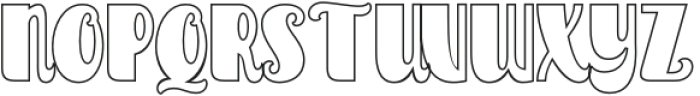 Raintage Outline Regular otf (400) Font UPPERCASE