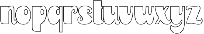 Raintage Outline Regular otf (400) Font LOWERCASE
