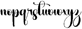 Rainwanter Regular otf (400) Font LOWERCASE