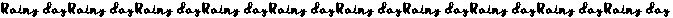 Rainy Day Extras otf (400) Font OTHER CHARS