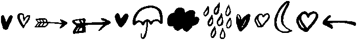Rainy Day Extras otf (400) Font UPPERCASE