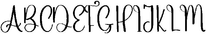 Rainy Regular otf (400) Font UPPERCASE