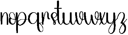 Rainy Regular otf (400) Font LOWERCASE
