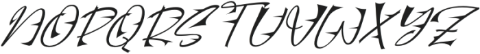 Rajelaz Italic otf (400) Font UPPERCASE