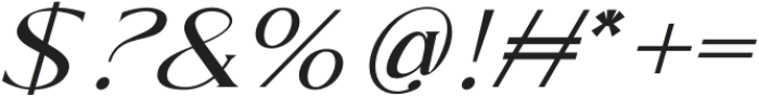 Rajilo Italic Italic otf (400) Font OTHER CHARS