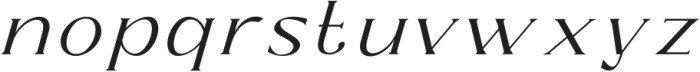 Rajilo Italic Italic otf (400) Font LOWERCASE