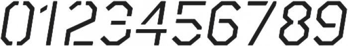 Raker Display Stencil Italic otf (400) Font OTHER CHARS