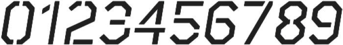 Raker Display Stencil Medium Italic otf (500) Font OTHER CHARS