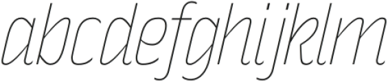 Rakesly UltraLight Italic otf (300) Font LOWERCASE