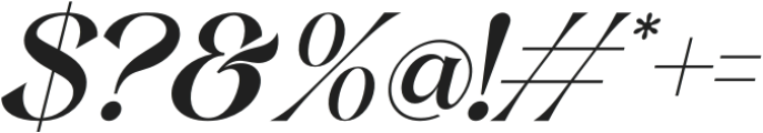 Rakhely Italic otf (400) Font OTHER CHARS