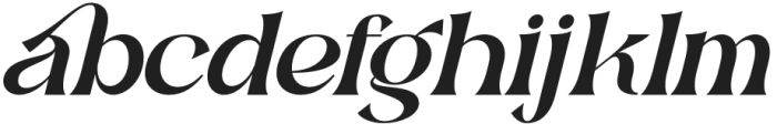 Rakhely Italic otf (400) Font LOWERCASE