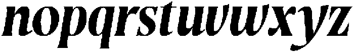 Rakizen Bisrony Italic otf (400) Font LOWERCASE