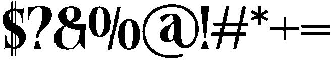 Rakizen Bisrony Regular otf (400) Font OTHER CHARS