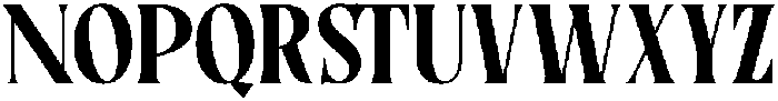 Rakizen Bisrony Regular otf (400) Font UPPERCASE