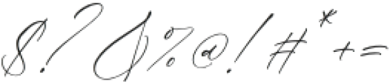 Raligosh Mendophelia Script Italic otf (400) Font OTHER CHARS