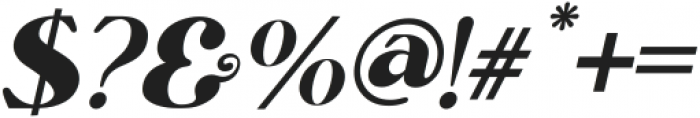 Raliha Italic otf (400) Font OTHER CHARS
