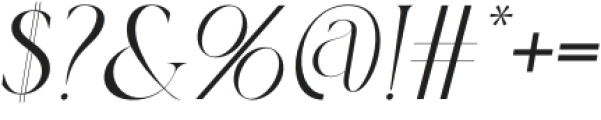 Rallgine Glowing Italic otf (400) Font OTHER CHARS