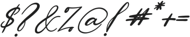 Rallia irma Italic otf (400) Font OTHER CHARS