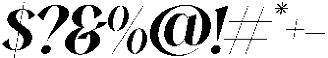 Ralrest Italic otf (400) Font OTHER CHARS