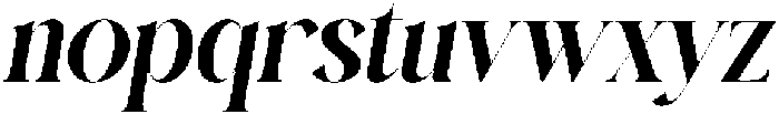 Ralrest Italic otf (400) Font LOWERCASE