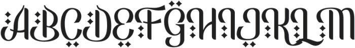 Ramadanish-Regular otf (400) Font UPPERCASE