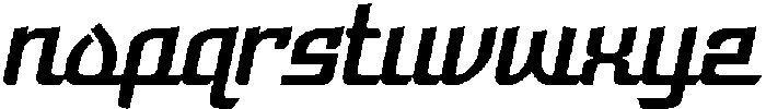 Ramangan Italic otf (400) Font LOWERCASE
