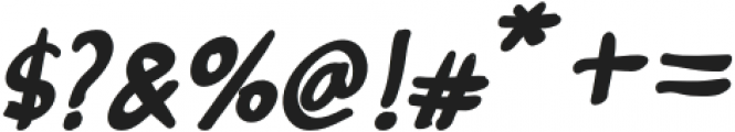 Rambejaji Bold Italic otf (700) Font OTHER CHARS