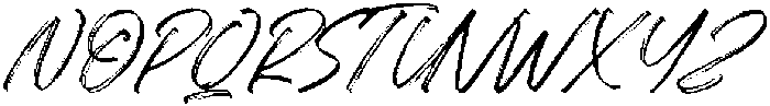 Ramble Hand Regular otf (400) Font UPPERCASE