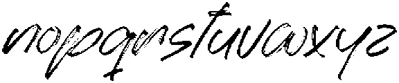 Ramble Hand Regular otf (400) Font LOWERCASE
