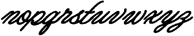 Ramblin Rose Script Bold Slant otf (700) Font LOWERCASE