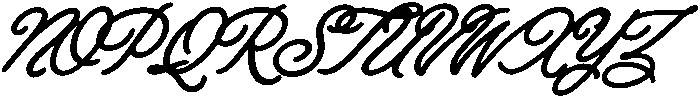 Ramblin Rose Script Bold otf (700) Font UPPERCASE