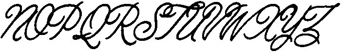 Ramblin Rose Script Regular otf (400) Font UPPERCASE