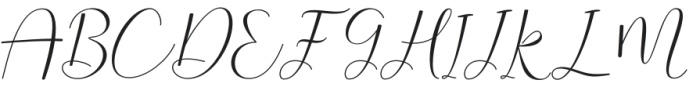 Rameline Script Slant Regular otf (400) Font UPPERCASE