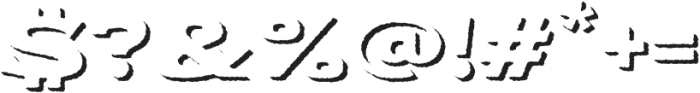 Ramenson SerifShadowRough otf (400) Font OTHER CHARS