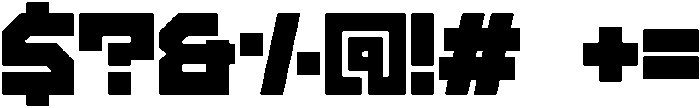 Rampage Regular otf (400) Font OTHER CHARS