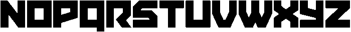Rampage Regular otf (400) Font UPPERCASE