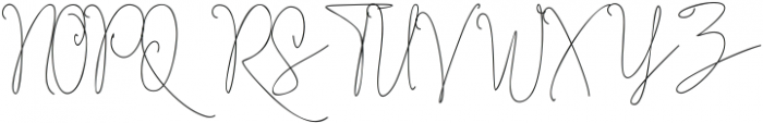 Ramsey Signature Regular ttf (400) Font UPPERCASE