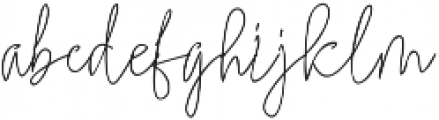 Ramsey Signature ttf (400) Font LOWERCASE