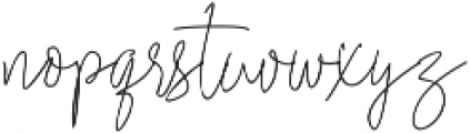Ramsey Signature ttf (400) Font LOWERCASE