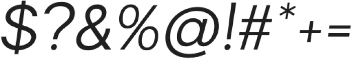 Ranberg Italic otf (400) Font OTHER CHARS