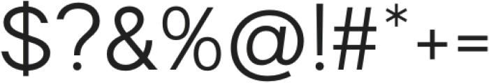 Ranberg Regular otf (400) Font OTHER CHARS