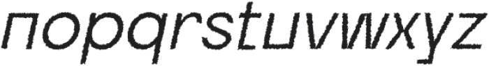 Ranberg Rough Italic otf (400) Font LOWERCASE