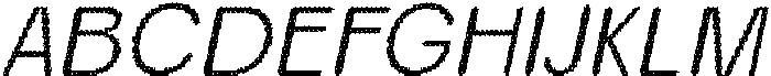 Ranberg Rounded Disco Italic otf (400) Font UPPERCASE