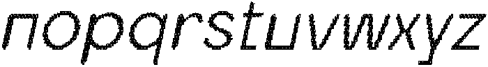 Ranberg Rounded Disco Italic otf (400) Font LOWERCASE
