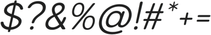 RanbergRounded-Italic otf (400) Font OTHER CHARS