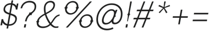 Ranch SC Extra Light Italic otf (200) Font OTHER CHARS