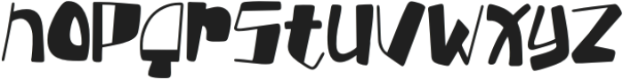 Randomly Regular otf (400) Font LOWERCASE
